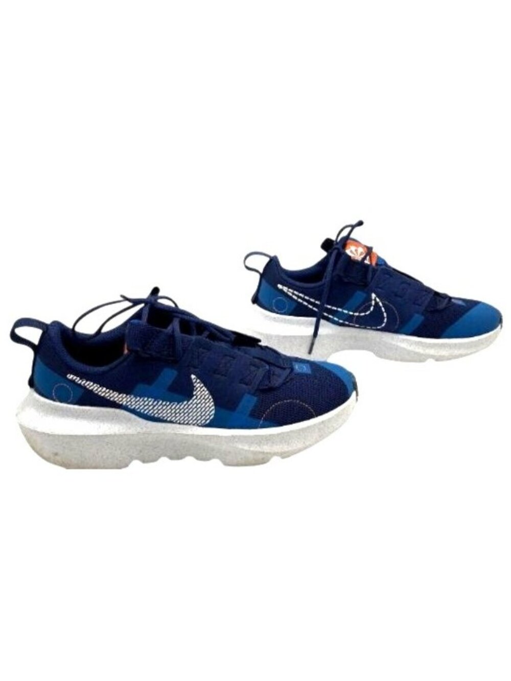 Nike Youth Crater Impact Sneakers Blue/White Size 4.5Y Lightweight